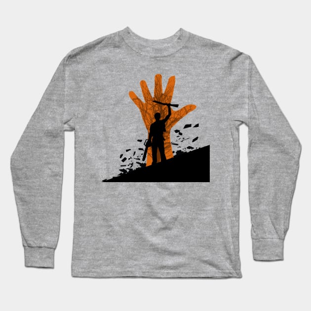 Ash in the hand Long Sleeve T-Shirt by EnchantedTikiTees